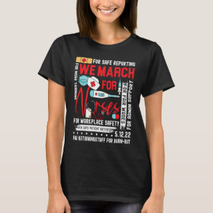 Wir marschieren für Krankenschwestern Million Nurs T-Shirt