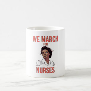 Wir marschieren für Krankenschwestern -  Vintage s Kaffeetasse