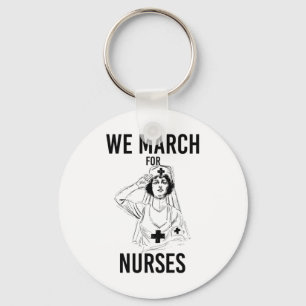 Wir März für Krankenschwestern - Vintage Krankensc Schlüsselanhänger