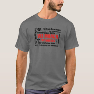 Wir März für Krankenversicherung für Fair Lohn Mil T-Shirt
