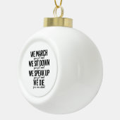 Wir März Keramik Kugel-Ornament (Rechts)