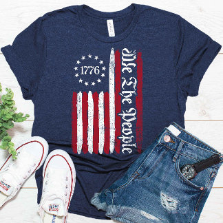 Wir Menschen 1776 Betsy Ross Flag 4. Juli T-Shirt
