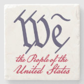 Wir Menschen 2 Steinuntersetzer (Vorderseite)