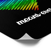 Wir Menschen bedeutet alle, die wir LGB unterstütz Poster (Ecke)