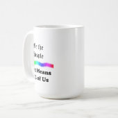 Wir Menschen....das bedeutet uns alle Kaffeetasse (Vorderseite Links)