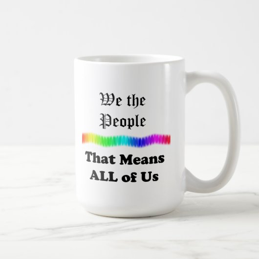 Wir Menschen....das bedeutet uns alle Kaffeetasse (Rechts)