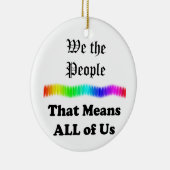 Wir Menschen....das bedeutet uns alle Keramik Ornament (Rechts)