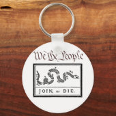 Wir Menschen... Join oder Die Schlüsselanhänger (Vorderseite)