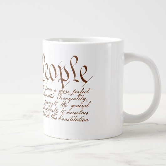 Wir Menschen Jumbo-Tasse (Rechts)