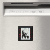Wir Menschen lassen Trump Mugshot Magnet nie überl (In Situ (Geschirrspüler))