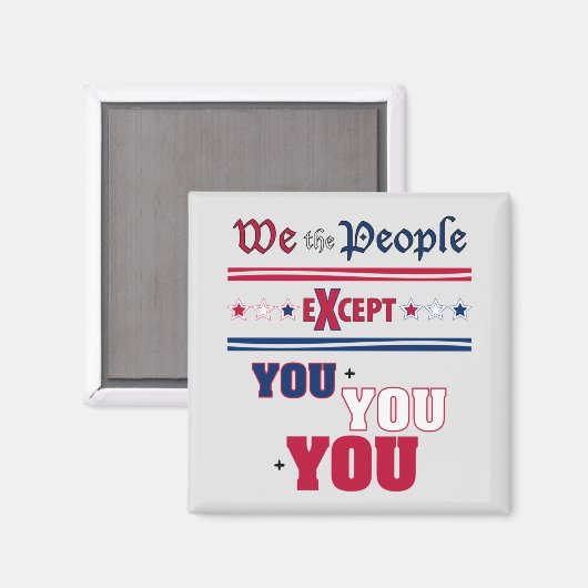 Wir Menschen Magnet (Vorderseite/Rückseite)