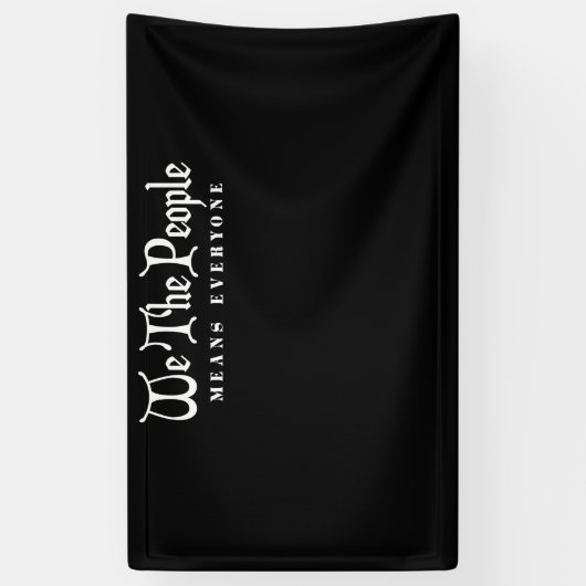 Wir Menschen meinen alle Banner (Vertikal)