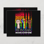 Wir Menschen meinen alle LGBT, die US-Verfassung (Vorne/Hinten)