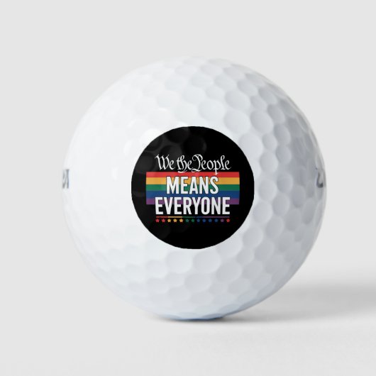 Wir Menschen meinen alle LGBT, die US-Verfassung Golfball (Vorderseite)