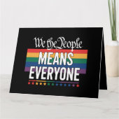 Wir Menschen meinen alle LGBT, die US-Verfassung Karte (Vorderseite)