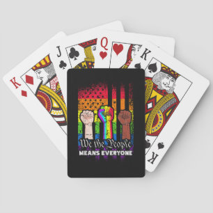 Wir Menschen meinen alle LGBT, die US-Verfassung Spielkarten