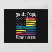 Wir Menschen meinen alle LGBT-Gay Pride Postkarte (Vorderseite)