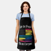 Wir Menschen meinen alle LGBT-Gay Pride Schürze (Getragen)