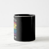 Wir Menschen meinen alle LGBT-Gay Pride Zweifarbige Tasse (Mittel)