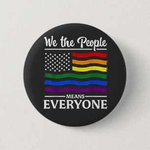 Wir Menschen meinen jeden Monat LGBTQ-Stolz Button