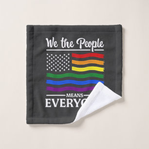 Wir Menschen meinen jeden Monat LGBTQ-Stolz Waschlappen