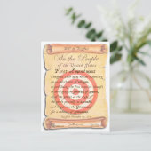 Wir Menschen Postkarte (Stehend Vorderseite)