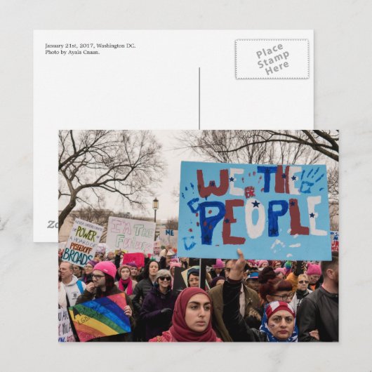 Wir Menschen Postkarte (Vorne/Hinten)