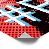 Wir Menschen RESISTIEREN die Kunst Poster (Ecke)