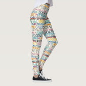 Wir Menschen Typografie Leggings (Rechts)