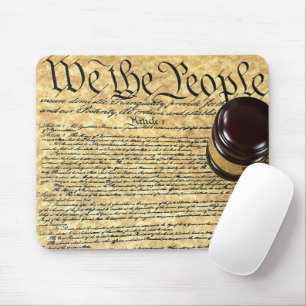 Wir Menschen und Gavel Mousepad