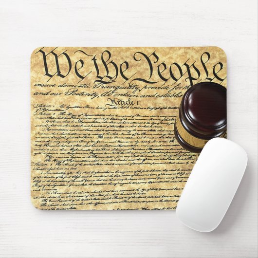 Wir Menschen und Gavel Mousepad (Mit Mouse)