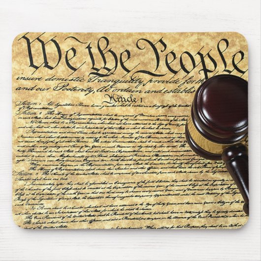 Wir Menschen und Gavel Mousepad (Vorne)