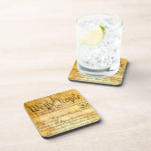 Wir Menschen - Verfassung Getränkeuntersetzer (Rechte Seite)