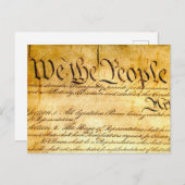 Wir Menschen - Verfassung Postkarte (Vorne/Hinten)