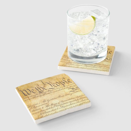 Wir Menschen - Verfassung Steinuntersetzer (Seitenansicht)