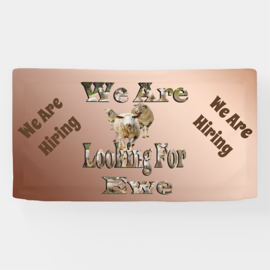 Wir mieten, Funny Sheep Puff, Banner (Horizontal)