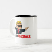 Wir mögen die Aktie (Wall Street Wetten) Zweifarbige Tasse (Vorderseite Links)