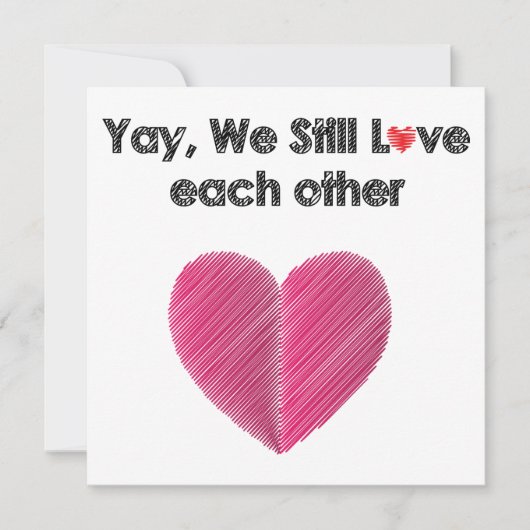 Wir mögen einander immer noch feiertagskarte (Vorderseite)