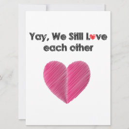 Wir mögen einander immer noch feiertagskarte