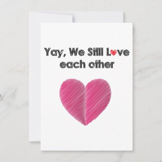 Wir mögen einander immer noch feiertagskarte (Vorderseite)