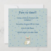 Wir mögen es zu feiern! Französische Bulldogge Einladung (Rückseite)