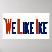 Wir mögen Ike — Eisenhower Election Poster (Vorne)