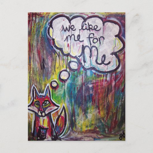 Wir mögen Me Post Card Postkarte (Vorderseite)