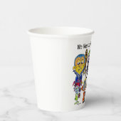 Wir mögen unsere blutwärmen Vampire Papier-Cups Pappbecher (Rechts)