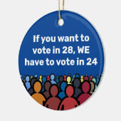 Wir müssen 24 abstimmen keramik ornament (Links)