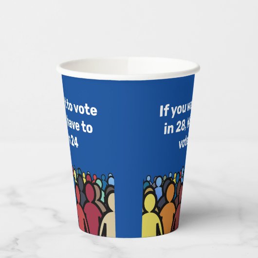 Wir müssen 24 abstimmen pappbecher (Links)