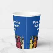 Wir müssen 24 abstimmen pappbecher (Rechts)