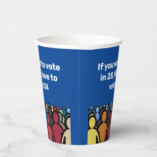 Wir müssen 24 abstimmen pappbecher (Rechts)