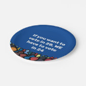 Wir müssen 24 abstimmen pappteller (Schrägansicht)