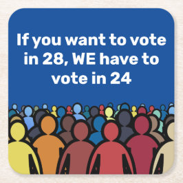 Wir müssen 24 abstimmen rechteckiger pappuntersetzer